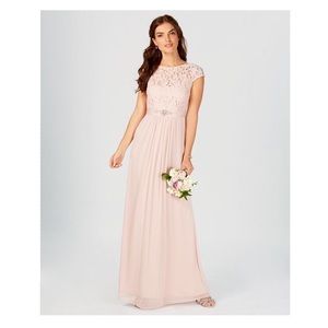 Adrianna Papell Lace Illusion Gown